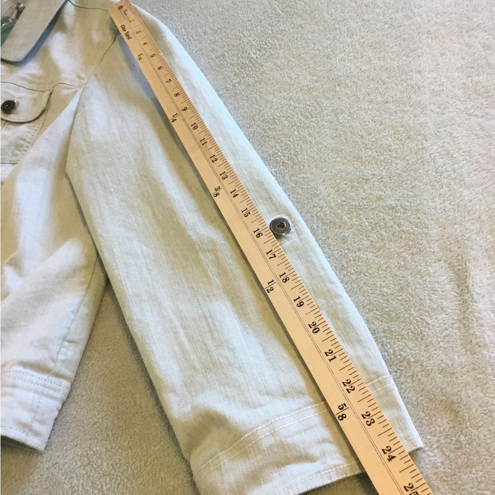 Roz & Ali Jean jacket woman size 18/20. Washed mint green. NWOT. Never worn - Picture 10 of 10